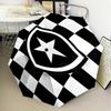 1PC Shield With Star Emblem Printed Umbrella Folding umbrella, automatic umbrella 8-Frame for Travel, camping Fan gifts Christmas Gifts