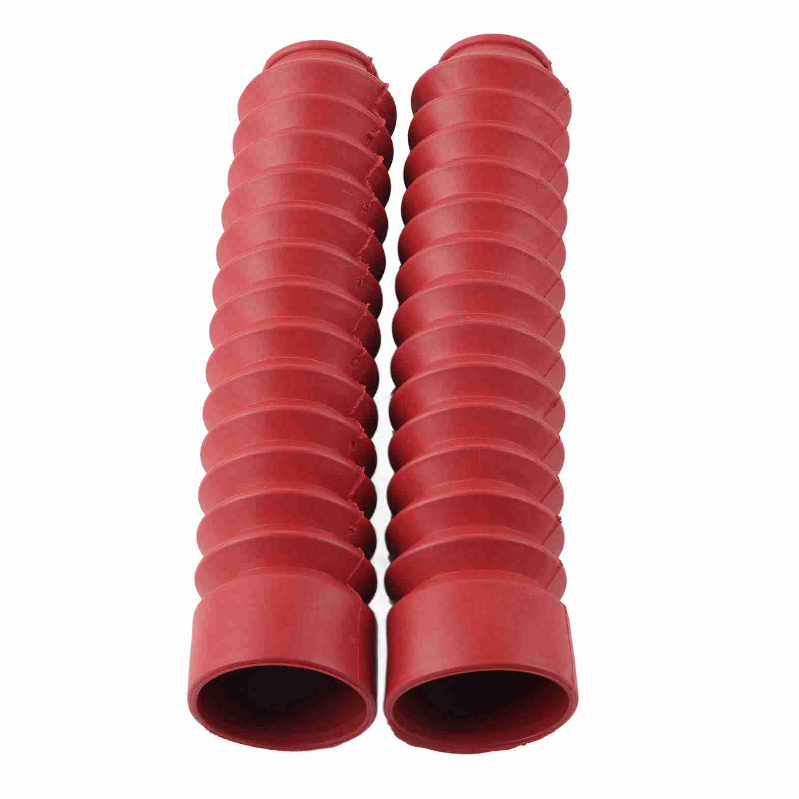 Osłona widelca przedniego motocykla 210,5 x 42 mm Osłona amortyzatora Gators Boots Osłona przeciwpyłowa czerwony