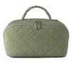 Makeup Bag , Expandable Makeup Bag, 180° Lay-Flat Design, Pouch Open Flat Small Toiletry Bags, With Handle Brush Compartment
