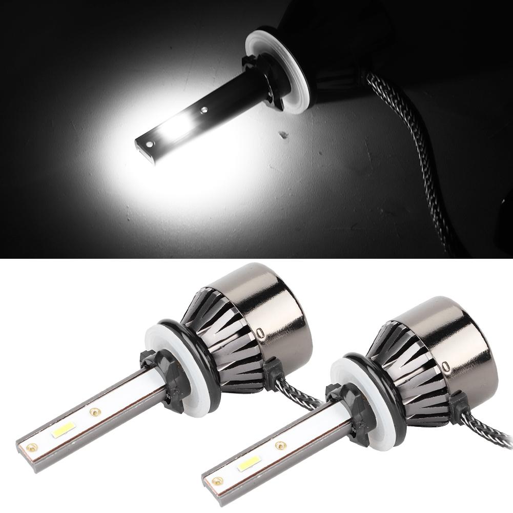 2pcs For H16 880 881 60W 6000K Bright White Mini LED Headlight Auto Lamp Bulbs L8