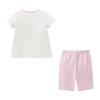 HOT Top and bottom short [MIKIHOUSE BISCUITS] set, sleeves, loungewear, boys, girls, baby, children's clothing, white, 110cm, 72-7302-681