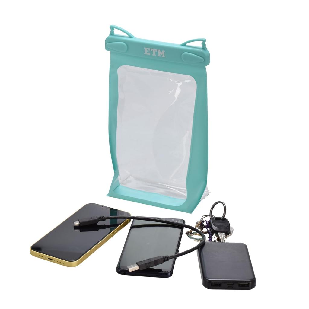 Vanntett smarttelefonetui med kile og nakkesnor Touch Universalt smarttelefonetui for Google og Grønn [IPX8 Vanntett, Kontroll, Ringing] iPhone,