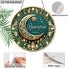 2D Flat 1pc Classic Aluminium Ramadan Kareem Hanging Decor Plaque, Moon and Lantern Signs, Eid Mubarak Decor, Home Living Room Decor, Ramadan