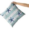 Nautical Starfish Pillow Covers X Inch Summer Coastal Pillow Cases Farmhouse Outdoor Decor Navy Blue Cushion Covers Set of