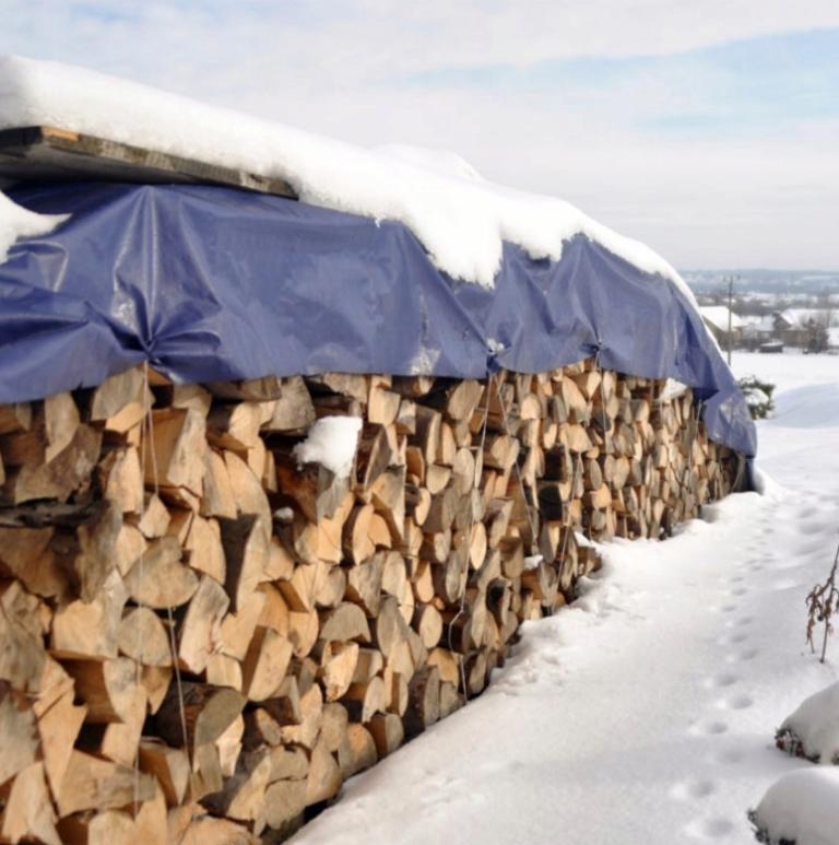 Plandeka ochronna niebieska 5x6 m 50 g/m² wodoodporna supermocna