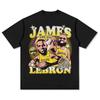 Summer Basketball Stars New Cotton T-Shirt Short Sleeve Fashion Breathable Casual Adult Kids LeBron James Casual T-Shirt