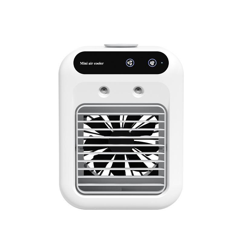 Portable Spray Humidifying Desktop Fan - Small Air Conditioner for Dorms and Homes