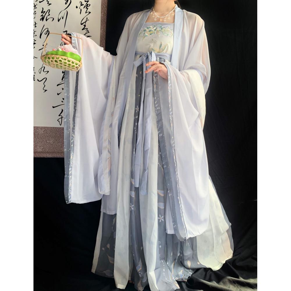 Chinese Tang Dynasty Style Hanfu Women's Suit