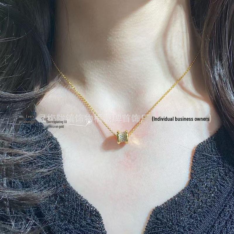 Baojia Diamond Little Waist Unisex Clavicle Necklace