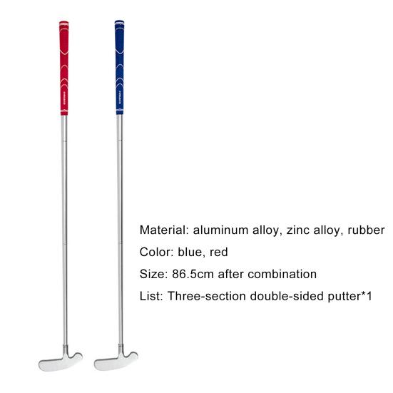 Golf Putters Adjustable Anti Slip Accessory Three-section Detachable Golf Putter for Outdoor