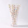 Individually Wrapped Colored Paper Straws for Milk, Tea, Coffee, or Party Decor