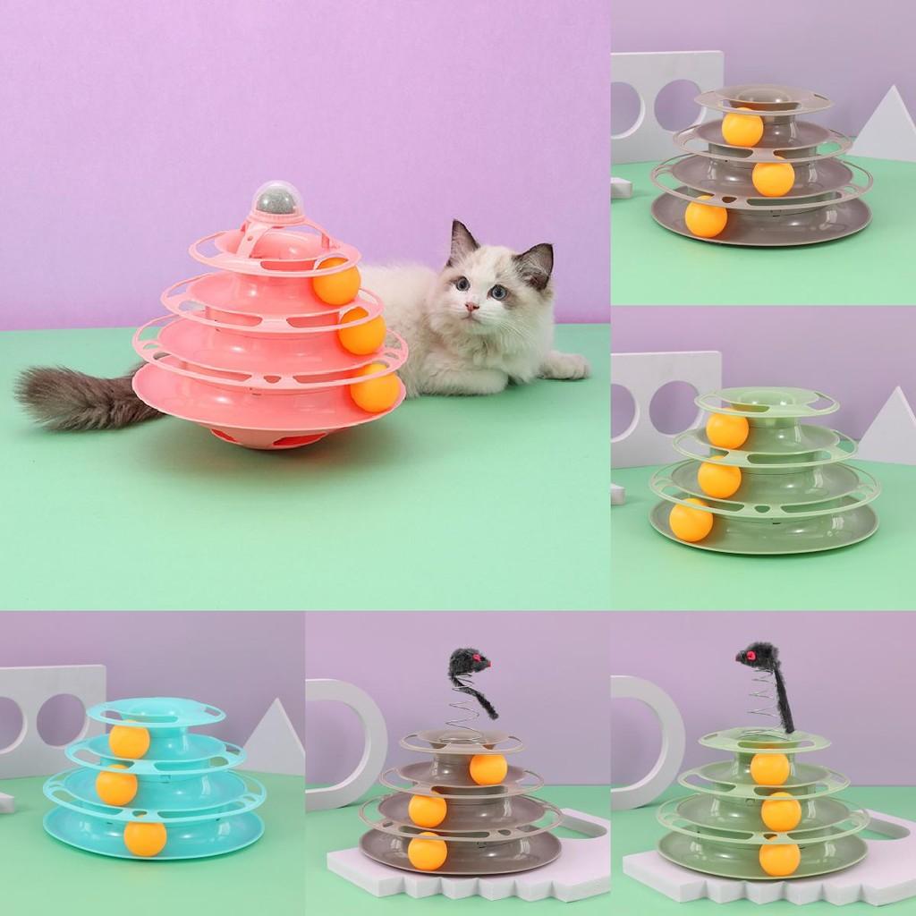 Play Toy Cat Six Tier Spin Platform Stimulating Exercise Entertainment Supplies