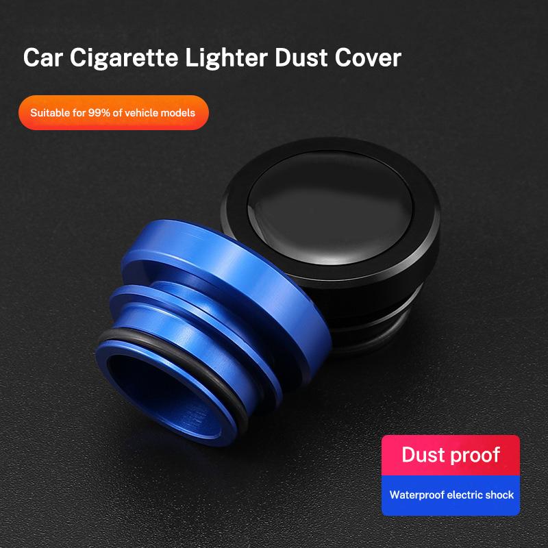 Alloy Car Cigarette Lighter Cover Dust Proof Cap Decoration For Porsche Macan 911 718 Taycan Panamera Cayenne Boxster Cayman