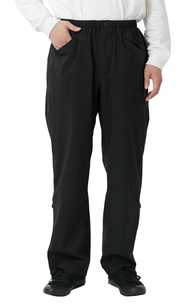 Rain pants for women and front zippered storage bag stretch rain pants [Ametohare] men, waterproof, opening, hem, breathable, lightweight, included,