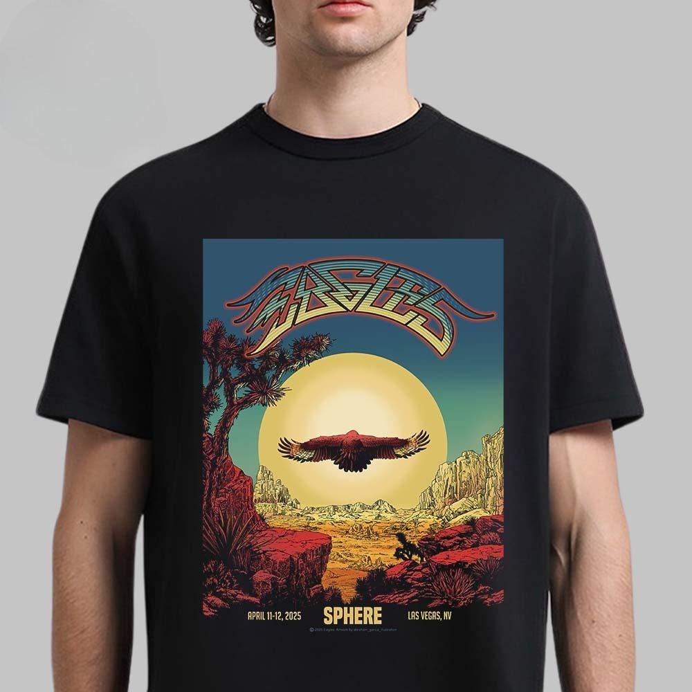 Best Eagles Sphere Las Vegas 4 New Shows Added On September 5 6 12 and 13 Unisex T-Shirt Summer Hot Sale