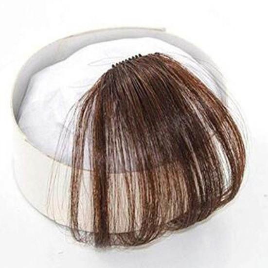 Ladies Thin Clip On Air Bang Wig Hair Front Fringe Extension Hairpiece