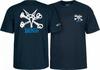 Powell Peralta RAT BONES Skateboardové tričko TMAVĚ MODRÉ Unisex tričko