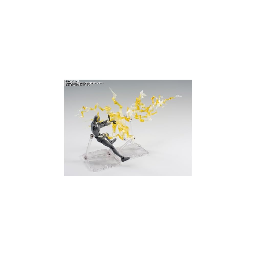 TAMASHII NATIONS Soul Effect Thunder Yellow Version Non-Scale ABS PVC Painted Figure for S.H. Figuarts