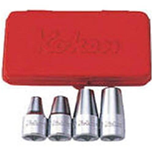 Koken 1/2" (12.7mm) Square Stud Bolt Setter Set, 4-Piece Set, 4203MF
