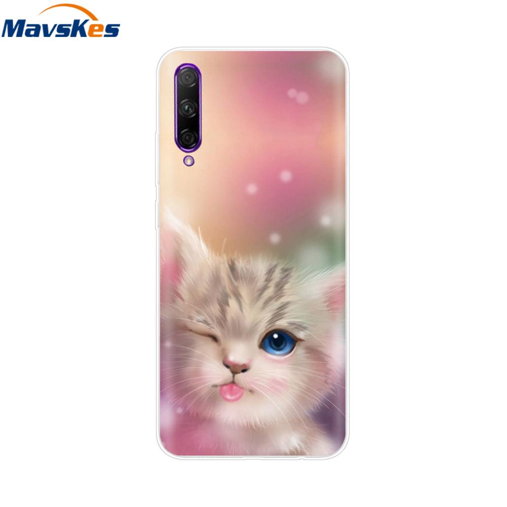 For Huawei P Smart Pro Case Cute Candy Painted Cover Soft Silicone Phone Case For Huawei P Smart Pro 2019 Cover Coque Bumper