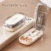 Precise Cutting Portable Pill Cutter Adjustable Daily Tablet Splitter Medicine Divider Case  Home
