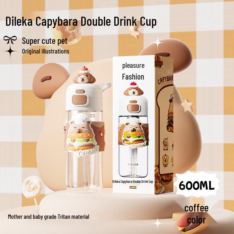 Dilber Capybara Insulated Straw Bottle