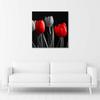 Canvas Print, Red Tulips