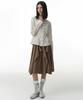 Milo Woman Asymmetric Banding Skirt [Khaki]
