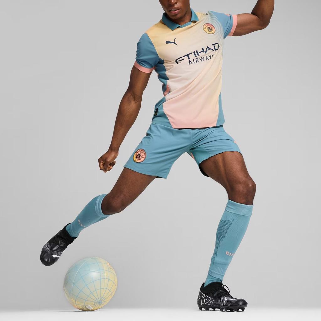 Puma Manchester City Soccer Jersey Player Edition Unisex Yellow 778616-04