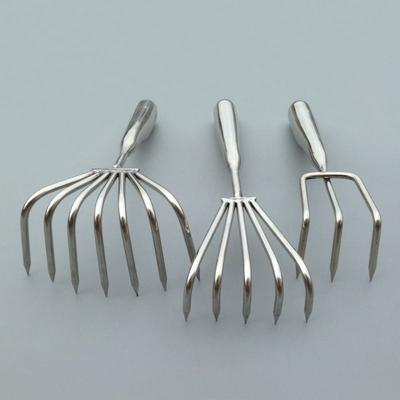 3/5 кігті дрібні граблі з нержавіючої сталі для видалення бур'янів, посадка овочів, граблі для листя