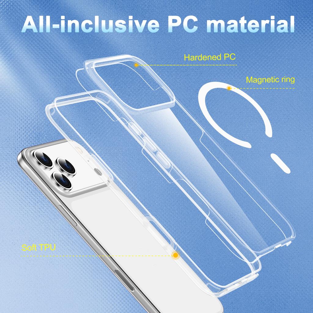 Für Apple 17 Magnetische Handyhülle 16 Transparent 15pro Rundumschutz 14 Offizielle Handy-Schutzhülle