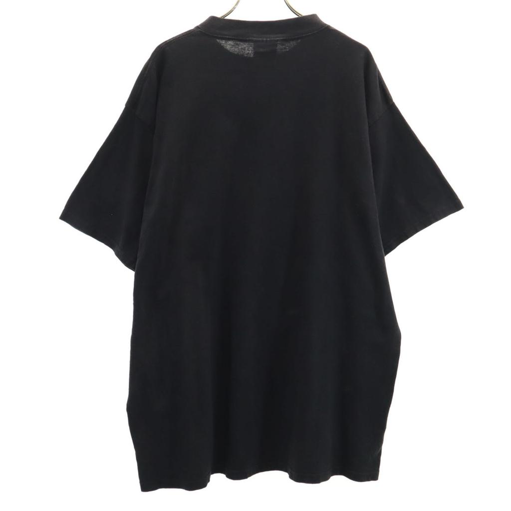 tultex חולצת טי קצרה קנדית משנות ה-90 מוזיקלית ישנה OL' MAN RIVER לגברים משומשת