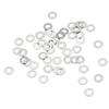 Uxcell M3 Flat Washers, 3 X 6 X 0.3 Mm, 304 Stainless Steel, Thin Flat Spacers for Door Hinge Adjustment, Screws, Bolts, Round Washers, 50 Pieces