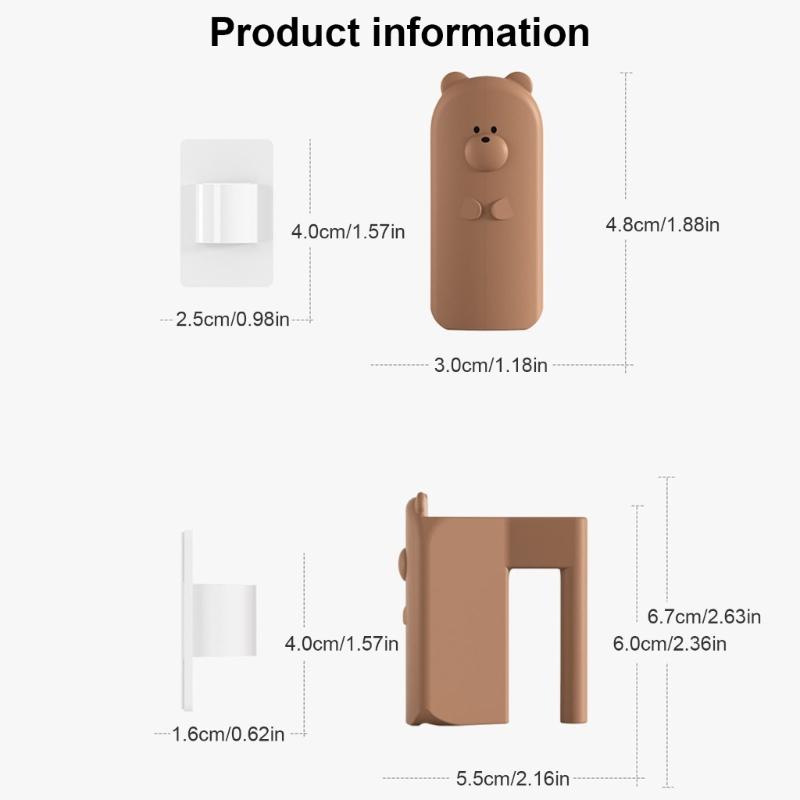 easy installs Silicone concealed Door Draft Stoppers multifunction Silicone Door Gaps Protector for Household & Office Door