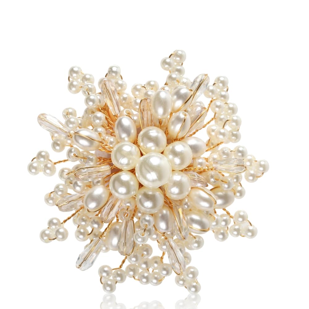 

Made in choose from 3 pearl brooch stopper drawstring Cranes Collection Type [CRANES COLLECTION] Japan, types brooch, formal, casual, pin, 2-way, білий