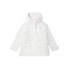 X The Met Collaboration Solid Color Hooded Casual Jacket Women Jackets Ceramic-White F11W348913R-IV