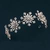 Rhinestones Snowflake Wedding Bride Hairband Crowns Headwear Styling Accessory For Bride Outdoor Indoor Ceremonies Event