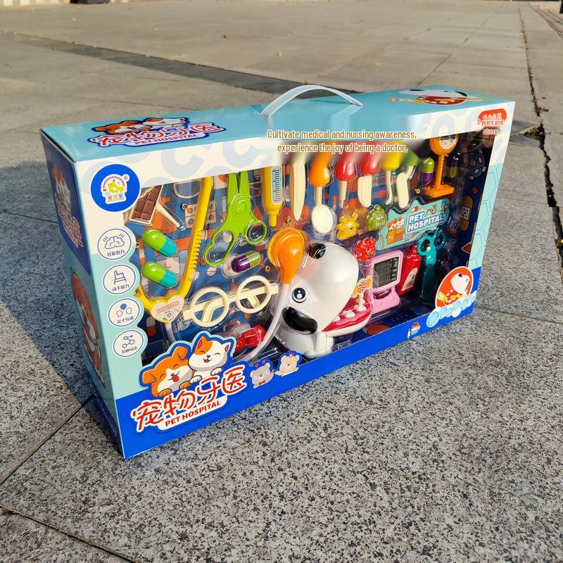 Pet Dentist Role-Playing Set for Kids - Toy Gift Box