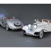 1/24 Mercedes-Benz 500K 1936 Classic Car Alloy Car Model Sound and Light Pull Back Children's Toy Collectibles Birthday Gift