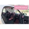 Car Pink Full Interior Modification Window Lift Panel Decoration Sticker For Smart 453 Fortwo Forfour Car Styling