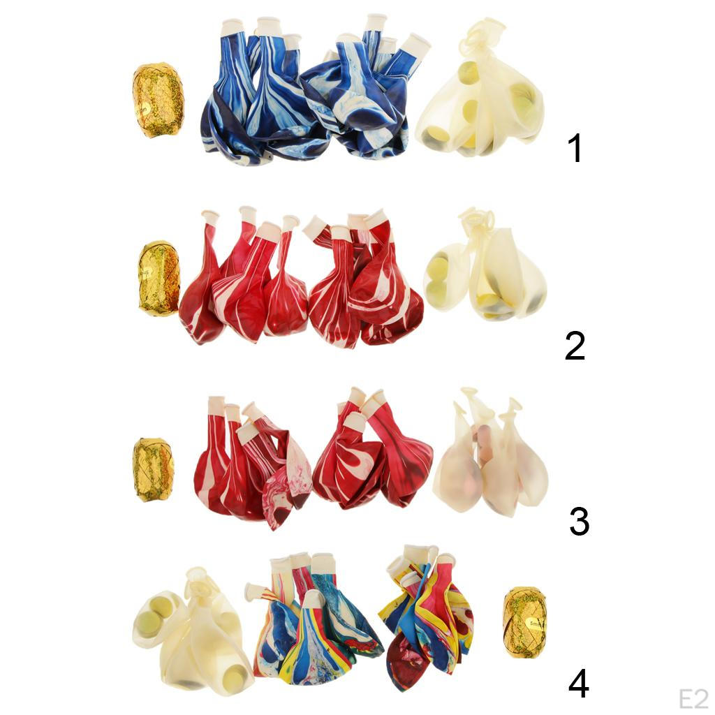 15 Quality Latex Balloons with Paillette Confetti and Ribbon Wedding Birthday Party Decor Accessory