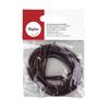 Accessoires de création - RAYHER - Lanières rondes en cuir - 2mm - Brun foncé - Lot de 2 pièces