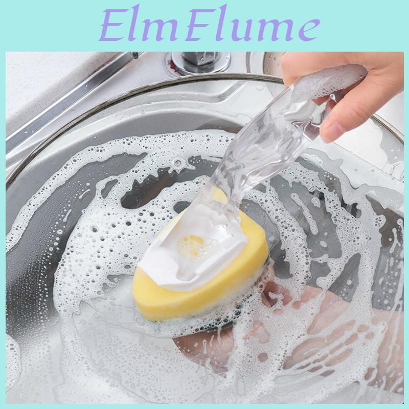 Kitchen Nano Sponge Cleaning Brush With Replacement Heads For Dishwashing And Surface Cleaning