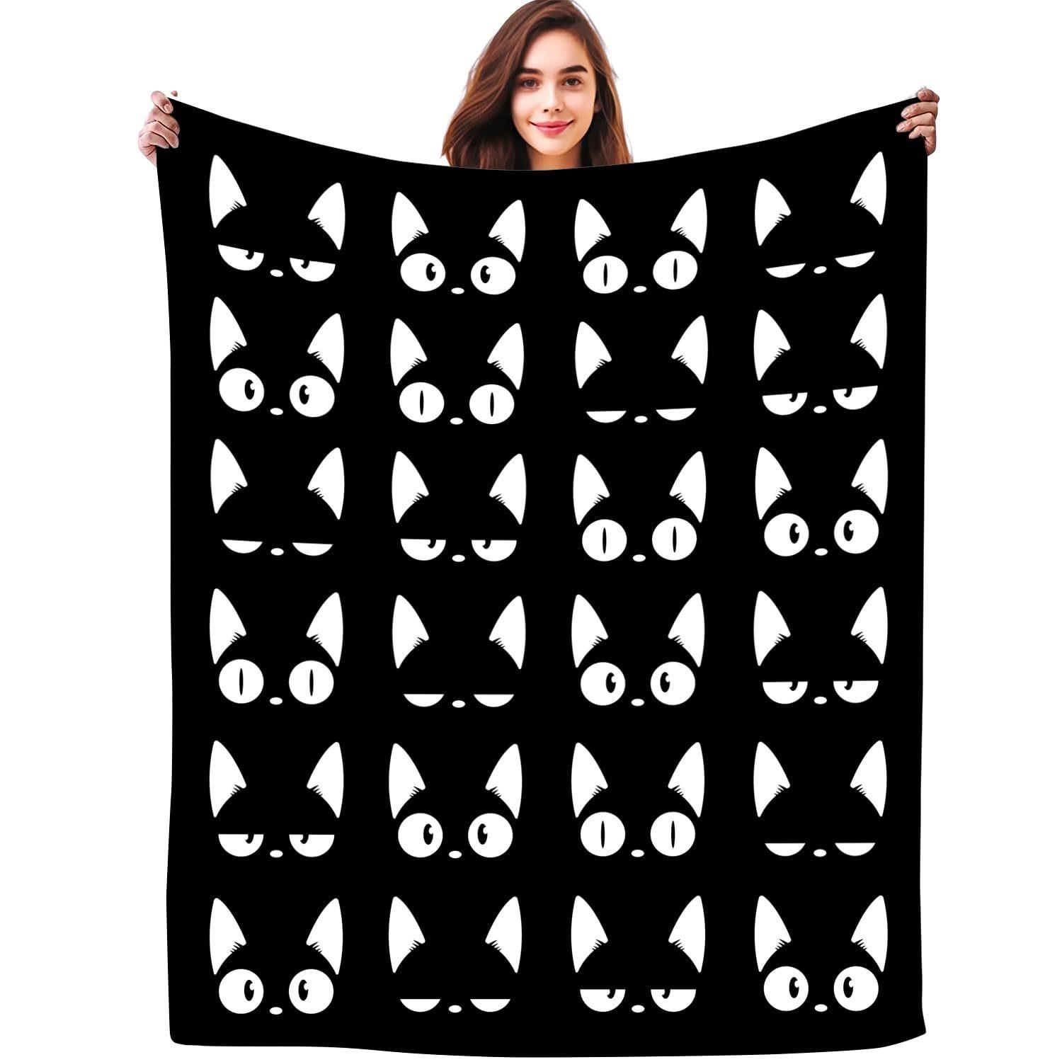 

Милый котик фланелевый плед разных размеров 2D принт розовое лицо котенка дизайн мягкий накидка диван спальня офис уют 30x40in