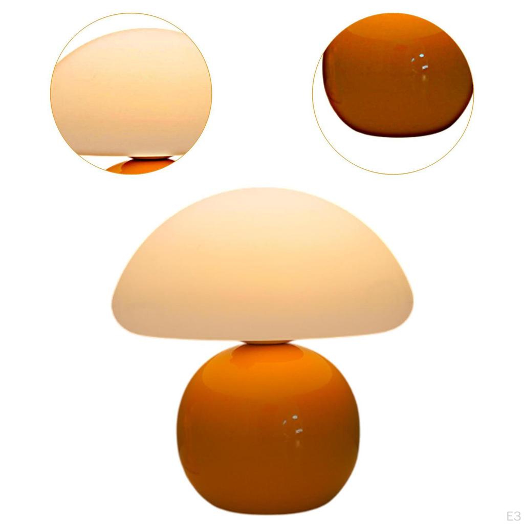 Table Lamp Bedside Decor Creative Modern Warm Light Mushroom Desk for Wedding Birthday