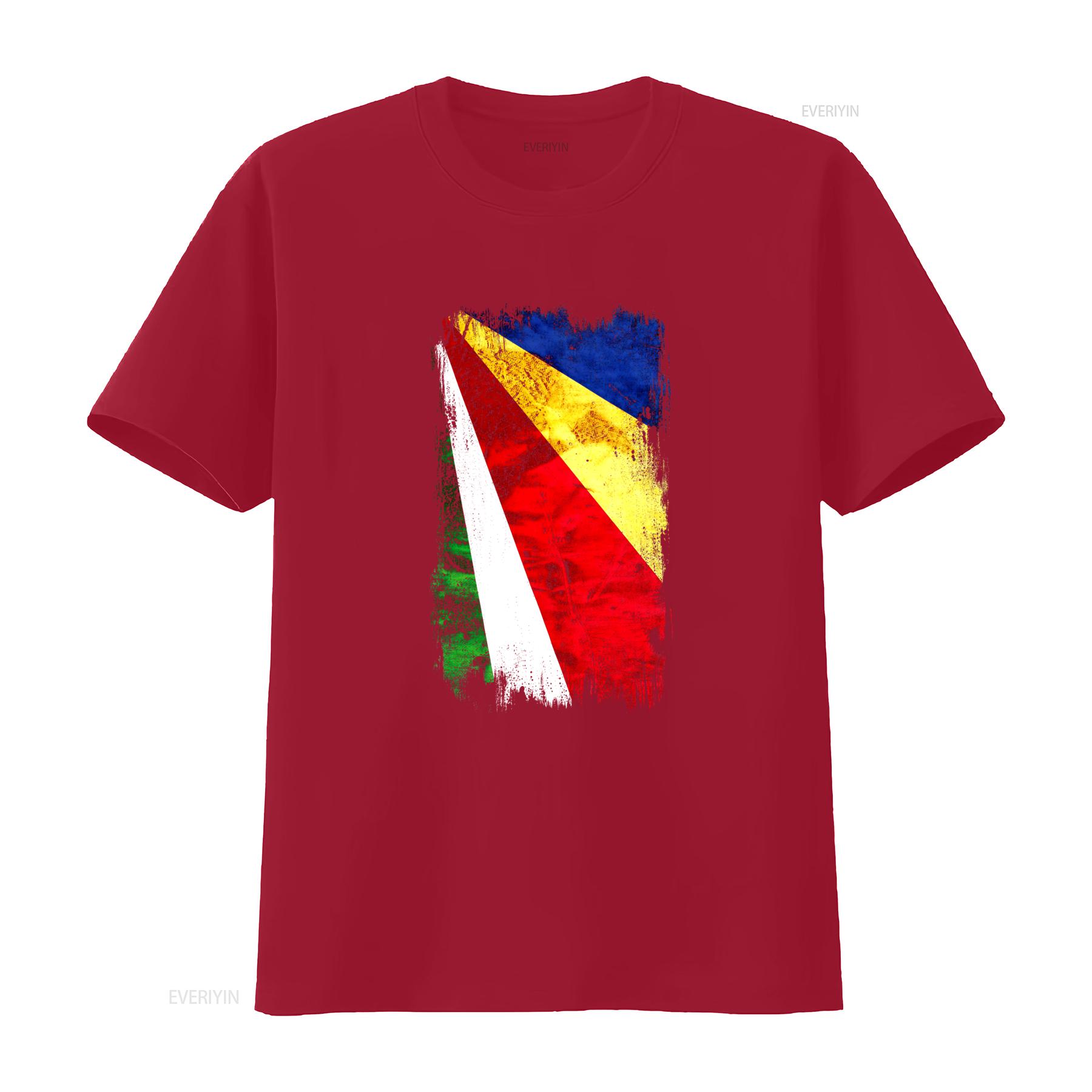 SEYCHELLES GRUNGE FLAG MENS T SHIRT TEE TOP SESEL SEYCHELLOIS GIFT VIBRANT DISTRESSED DESIGN FOR PATRIOTIC STYLE vintage S