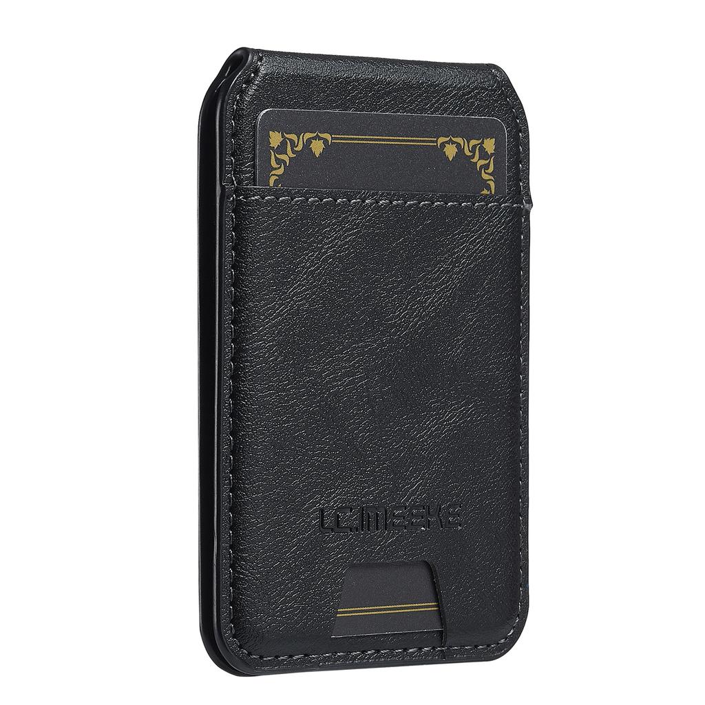 LC.IMEEKE L3 For iPhone 17 Air Magnetic Case Detachable Card Holder Leather TPU Mobile Cover