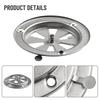 1Pcs Adjustable Vent Hole BBQ Grill Exhaust Vent Silver Air Control Valve  for Oven Test Chamber