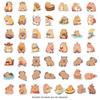 50 Cute Capybara Waterproof Stickers for Luggage - Perfect for Kids' DIY Decorating