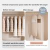 New Down Jacket Compression Dust Cover Wardrobe Clothes Dust Bag - Hanging Household Transparent Garment Hanger Bags, Space Saving Storage Organizer